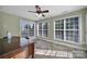 Bright sun room boasts many windows and lots of natural sunlight at 849 Treva Anne Sw Dr, Concord, NC 28027