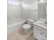 Clean bathroom with a shower/tub combo and white vanity at 8835 Merrie Rose Ave, Charlotte, NC 28213