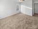 Bright bedroom with carpet flooring and double closets at 8835 Merrie Rose Ave, Charlotte, NC 28213