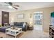 Inviting living room with cozy furniture, a fireplace, and a ceiling fan at 1025 Twin Lakes Rd, Rock Hill, SC 29732