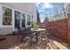 Outdoor patio with seating and dining area, offering a relaxing space for entertaining at 110 Lynbrook Dr, Davidson, NC 28036