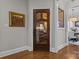 Unique doorway to the wine cellar at 110 Lynbrook Dr, Davidson, NC 28036