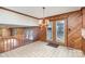 Eat-in kitchen with wood cabinets and tile flooring at 1308 Gum Branch Rd, Charlotte, NC 28214