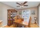 Formal dining room with wood table and hutch at 1318 Gum Branch Rd, Charlotte, NC 28214