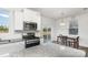 Modern kitchen featuring stainless steel appliances, granite countertops, and a breakfast nook with views at 1433 Harleston St, Indian Trail, NC 28079