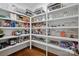 Well-organized pantry with ample shelving for storage at 20517 Queensdale Dr, Cornelius, NC 28031