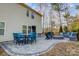 Outdoor patio with a dining table, built-in firepit area, and a grill at 2222 Bluebell Way, Fort Mill, SC 29708