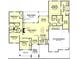 Detailed floor plan of home featuring bedrooms, bathrooms, living spaces, and two car garage at 295 Tradition Dr, Mount Gilead, NC 27306