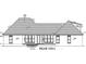 Rear view blueprint of a modern farmhouse with windows and a rear porch at 295 Tradition Dr, Mount Gilead, NC 27306