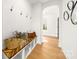 Welcoming entryway with storage bench and open view into the home at 3132 Carol Ave, Charlotte, NC 28208