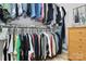 Walk-in closet filled with an organized collection of clothes, shoes, and accessories for ample storage at 3134 Sterling Ct, Fort Mill, SC 29707