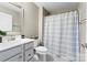 Full bathroom with shower/tub and a single sink vanity at 5025 Macvittie Ln, Charlotte, NC 28214