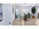 Modern dining area with a glass table, stylish chairs, and minimalist decor at 503 Brookfield Cir # 1, Salisbury, NC 28146