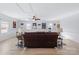 Bright living room with recessed lights, wood floors, and a large leather couch at 503 Brookfield Cir # 1, Salisbury, NC 28146