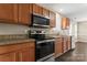 Kitchen with granite countertops and stainless steel appliances at 5851 Brookfield Pointe Dr, Charlotte, NC 28216