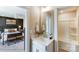 Simple bathroom with white vanity and bathtub at 6911 Fauna Dr # 60, Charlotte, NC 28215