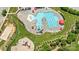 Community pool, playground, and surrounding green space at 7405 Bosson Sw St, Concord, NC 28025