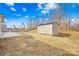 Backyard with shed and patio at 7405 Bosson Sw St, Concord, NC 28025