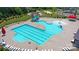 Resort-style pool with lap lanes and play area at 7405 Bosson Sw St, Concord, NC 28025