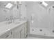 Spa-like bathroom with a large shower and a vanity at 835 Museum Dr, Charlotte, NC 28207