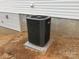 New HVAC unit installed outside the home at 106 Gilliatt St, Shelby, NC 28150