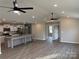 Modern kitchen with an island and stainless steel appliances at 106 Gilliatt St, Shelby, NC 28150