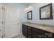 Double vanity bathroom with granite countertop and large shower at 1206 Croft Dr # 98, Fort Mill, SC 29708