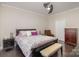 Large bedroom with ceiling fan, hardwood floors, and ample closet space at 1206 Croft Dr # 98, Fort Mill, SC 29708