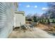 Spacious back patio with seating area, perfect for outdoor dining and relaxation at 128 Shay Crossing Rd, Salisbury, NC 28146