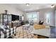Cozy living room with patterned rug, ample seating, and stylish decor for comfortable living at 128 Shay Crossing Rd, Salisbury, NC 28146