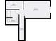 Second floor plan featuring a bedroom, bathroom, closet, and stairway at 128 Steinbeck Way # E, Mooresville, NC 28117