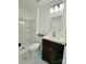 Clean bathroom with white vanity and shower at 4513 Munsee St, Charlotte, NC 28213