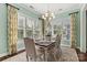 Light-filled dining room, featuring a farmhouse table and coordinating chairs at 4998 Looking Glass Trl, Denver, NC 28037