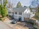 Two-story white house with a detached garage and deck at 531 Elm St, Salisbury, NC 28144
