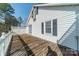 The deck of the home features a wooden surface and white railing, perfect for outdoor relaxation at 531 Elm St, Salisbury, NC 28144