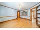 Traditional dining room with hardwood floors, classic trim, and built in display cabinet at 531 Elm St, Salisbury, NC 28144
