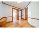 Hardwood floors and wood trim in the hallway at 531 Elm St, Salisbury, NC 28144