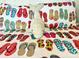 Closeup of bed with flip flop theme and dolphin stuffed animal, inviting summer comfort at 121 Mackinac Dr, Mooresville, NC 28117