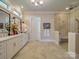 Elegant bathroom with double vanity and large walk-in shower at 168 Tanglewood Cv, Belmont, NC 28012