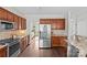 Kitchen with granite countertops and stainless steel appliances at 2050 Stoney Creek Nw Dr, Concord, NC 28027