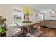 Bright living room with hardwood floors and gray sofa at 209 S Gregory St, Lancaster, SC 29720