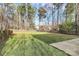 Spacious backyard with a well-maintained lawn and a privacy fence at 2327 Axford Ln, Matthews, NC 28105