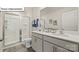 Modern bathroom with double vanity and walk-in shower at 2953 Penninger Cir, Charlotte, NC 28262