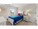 Bedroom with a twin bed, nightstand and window at 2957 Penninger Cir, Charlotte, NC 28262