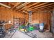 Spacious garage interior offering ample storage and workspace for projects at 298 Upper Stanley Rd, Stanley, NC 28164