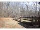 Private backyard with wooden fence and gate at 3300 Bendwood Rd, Newton, NC 28658