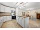 Modern kitchen with granite countertops, stainless steel appliances, and a central island at 3531 Enfield Rd, Charlotte, NC 28205