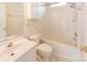 Clean bathroom with shower/tub combo and vanity at 3624 Ramsey Rd, Sharon, SC 29742