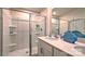 Bathroom with shower and single vanity at 5142 Hyrule Dr, Charlotte, NC 28262