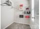 Well-organized walk-in closet featuring wire shelving and ample storage space for clothes and accessories at 624 Cassidy Ct, Clover, SC 29710